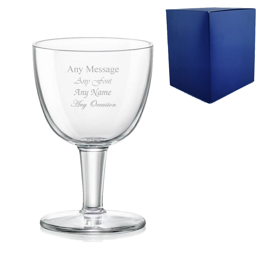 Engraved 15oz Stemmed Abbey Beer Glass with Gift Box Image 2