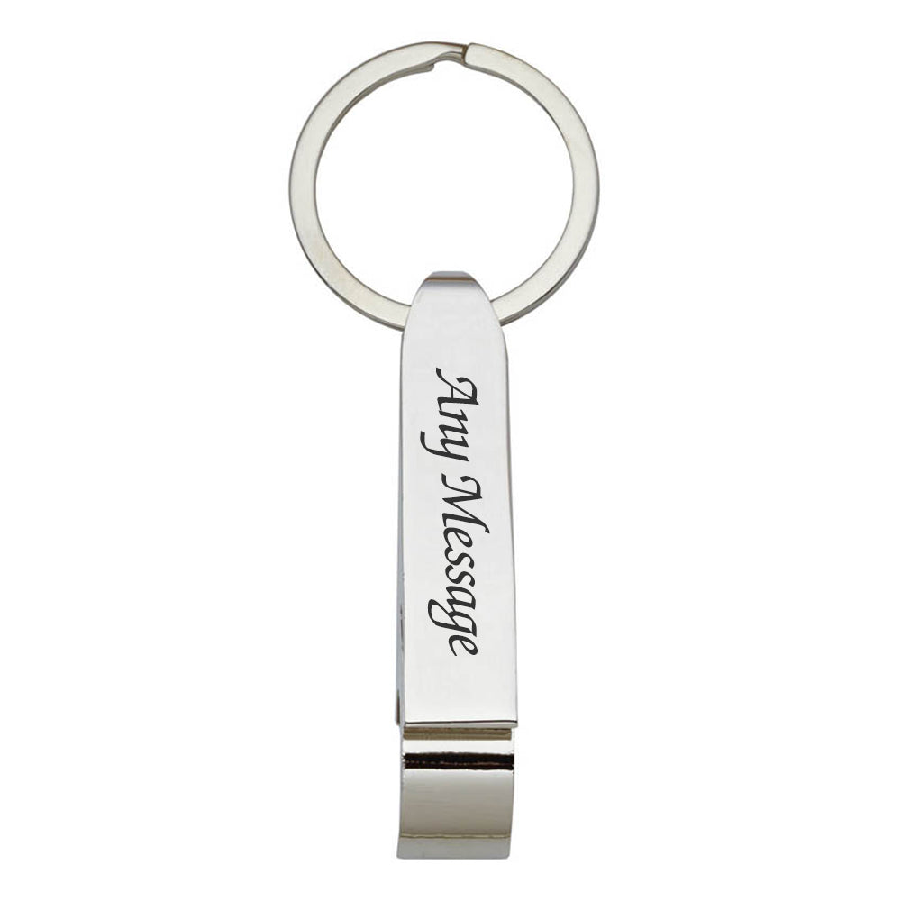 Engraved Bottle Opener Keyring Image 1