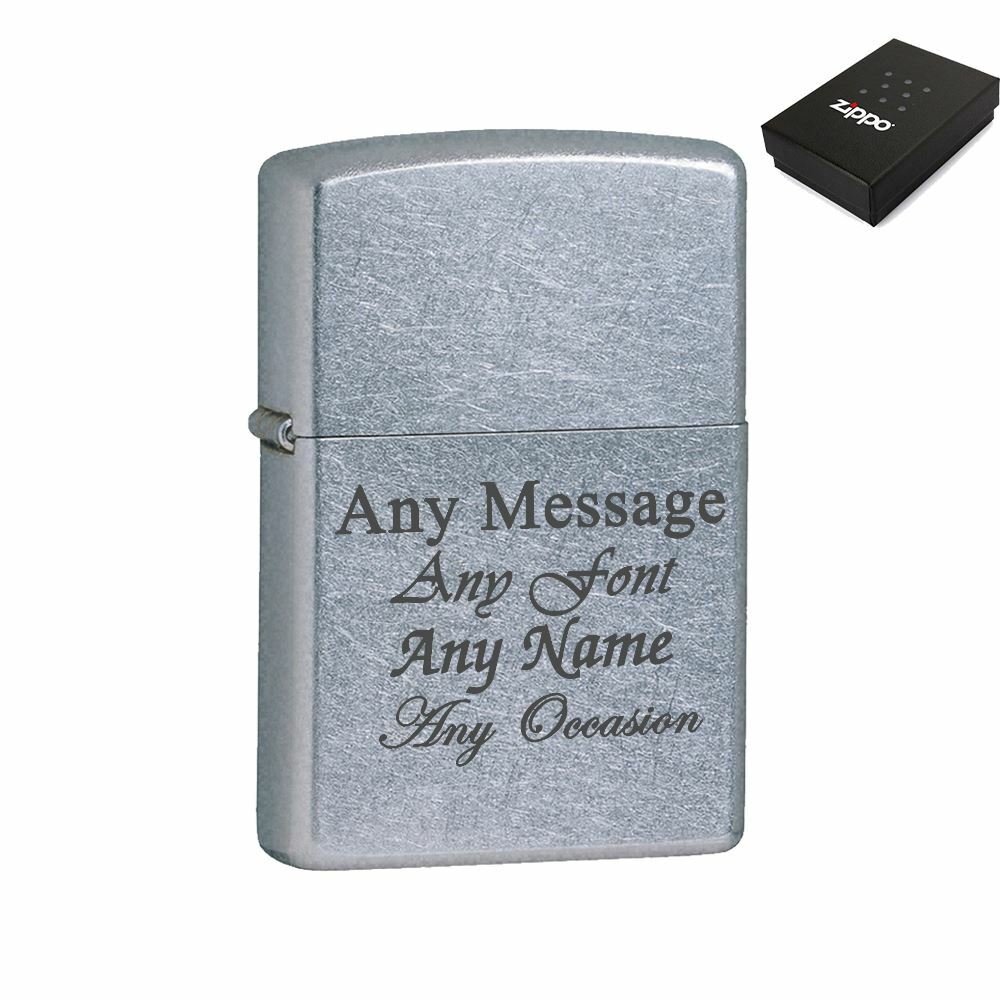 Engraved Street Chrome Zippo, Official Zippo lighter Image 1