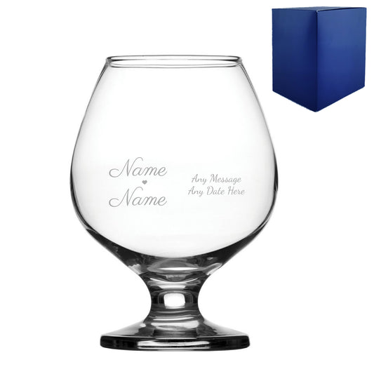 Engraved Wedding Bistro Brandy, Gift Boxed Image 1