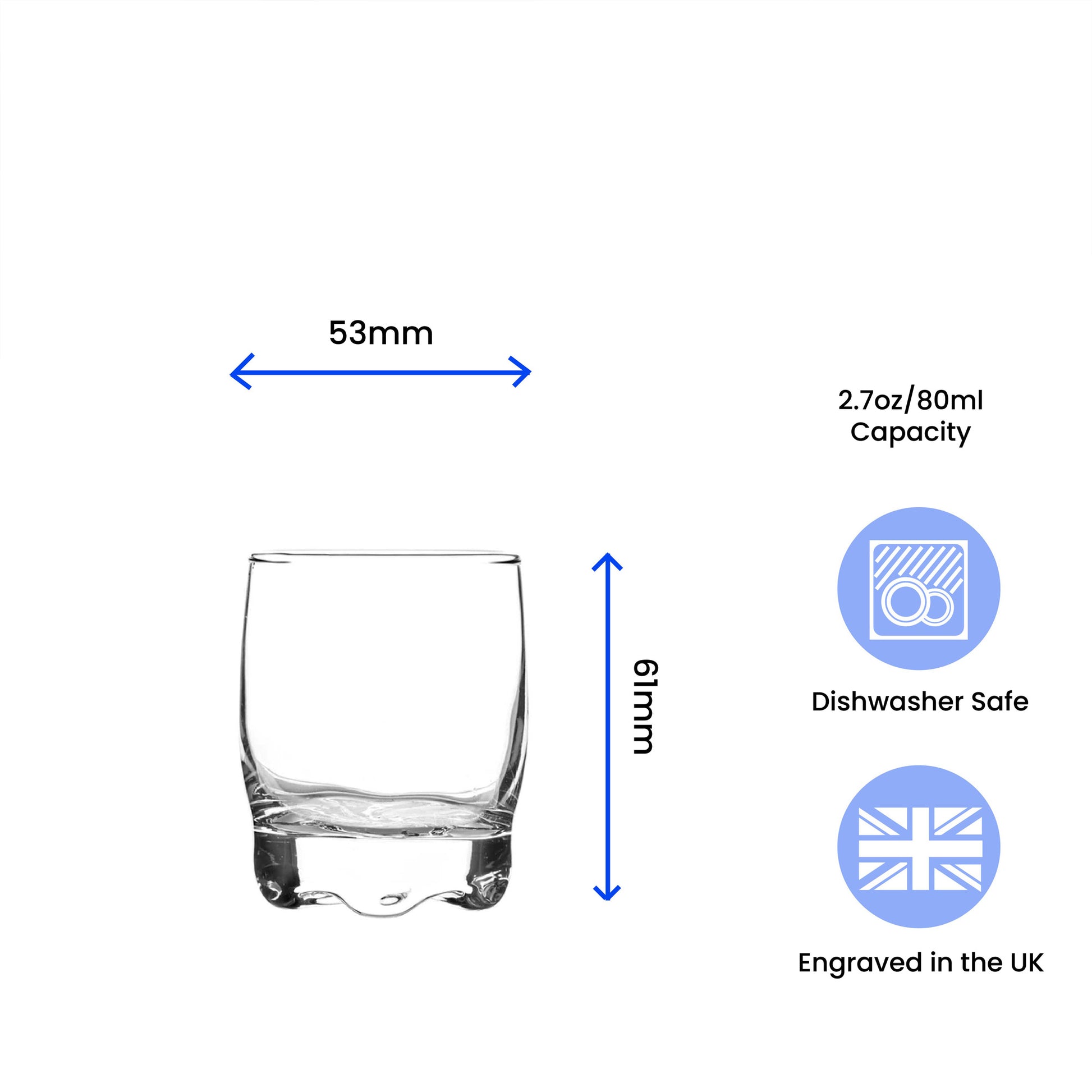 Engraved 80ml Adora Shot Glass with Gift Box Image 3