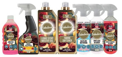 Fabulosa All-in-One General Household Cleaning Bundle, Oud Cleaners and Fresheners, Antibacterial Sprays and Disinfectants Long Lasting Fabric