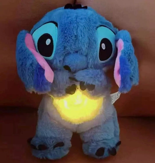 Stitch Breathing Musical Soothing Doll Sleep Toys Anxiety Relief Plush Toy Gift