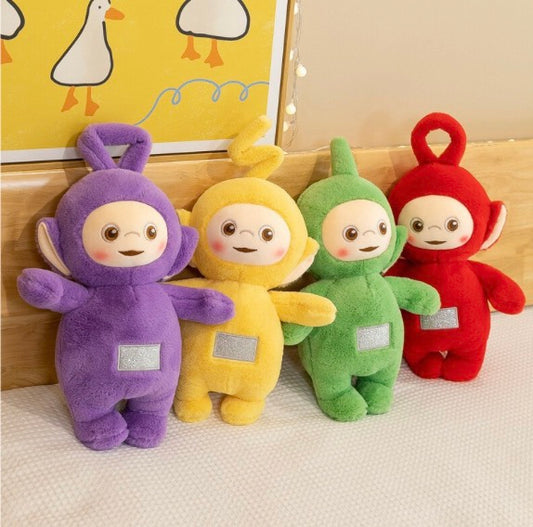4pcs/set 30cm Teletubbies Dipsy Po Tinky Winky Laalaa Plush Toy Standing Doll