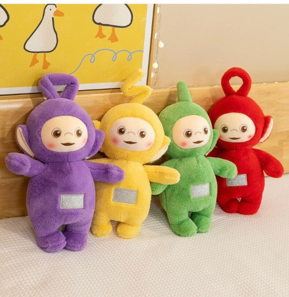 4pcs/set 30cm Teletubbies Dipsy Po Tinky Winky Laalaa Plush Toy Standing Doll