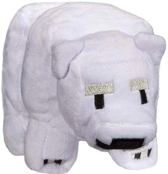 18cm White Bear) Minecraft Plush Toy Pixel Doll Children Doll Kids gift