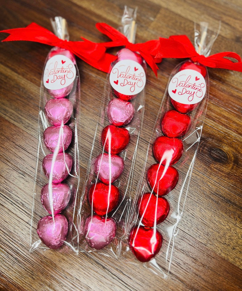 Valentines Day Chocolate Heart , Sweet Treat Gift, Romantic Chocolate Hearts, Valentines Gift for Him or Her