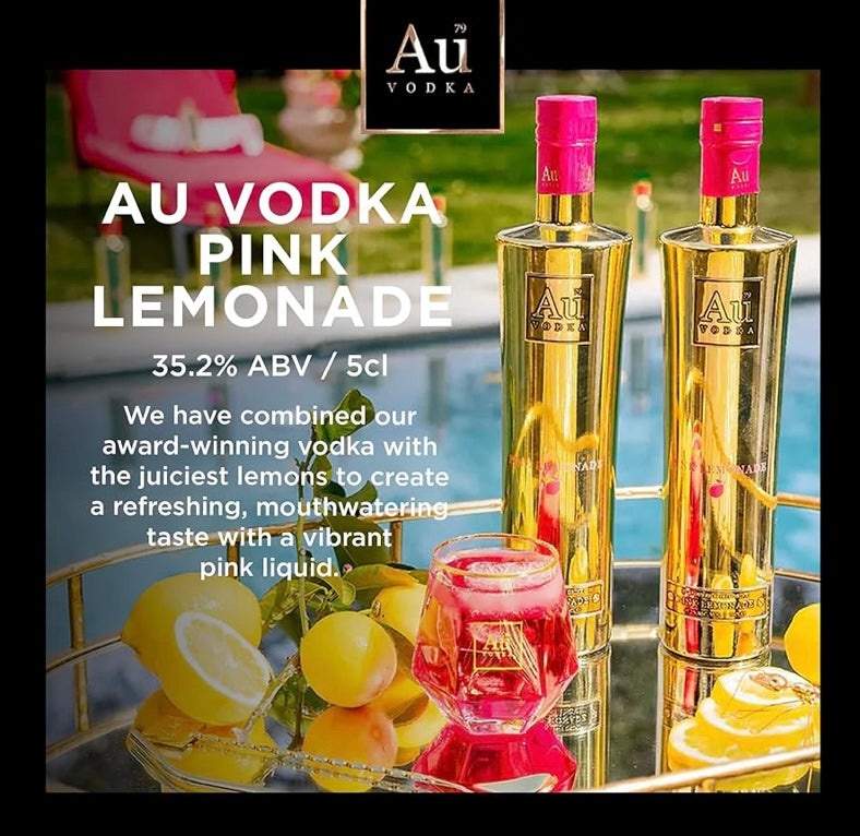 Au Vodka Christmas Crackers, Alcohol Miniatures, 4 x 5 cl
