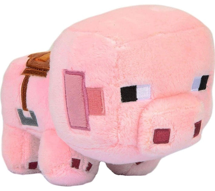 16cm Pink Pig) Minecraft Plush Toy Pixel Doll Children Doll Kids gift