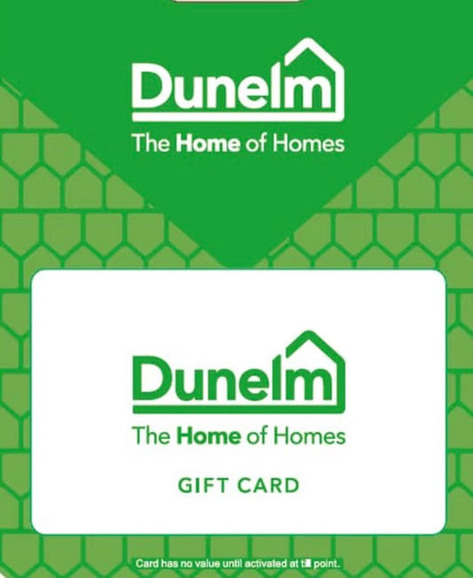 Dunelm Physical Gift Card - UK Redemption - Delivered by post - £25