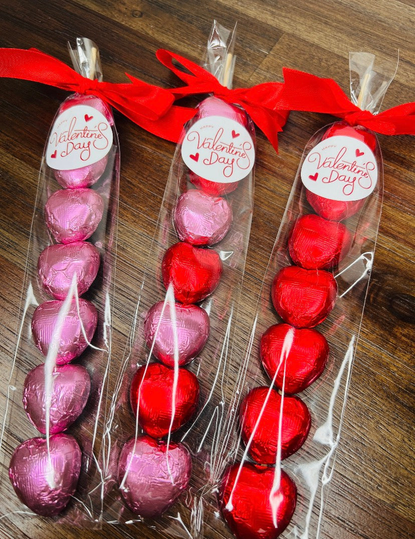 Valentines Day Chocolate Heart , Sweet Treat Gift, Romantic Chocolate Hearts, Valentines Gift for Him or Her