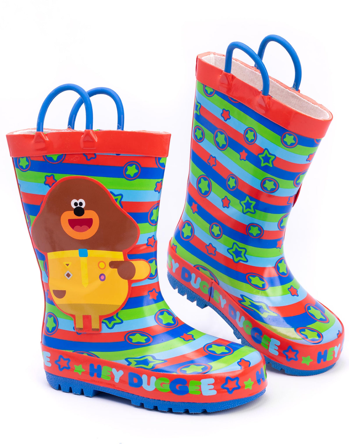 Hey Duggee Wellington Boots with Handles | Boys Red | Official Merch