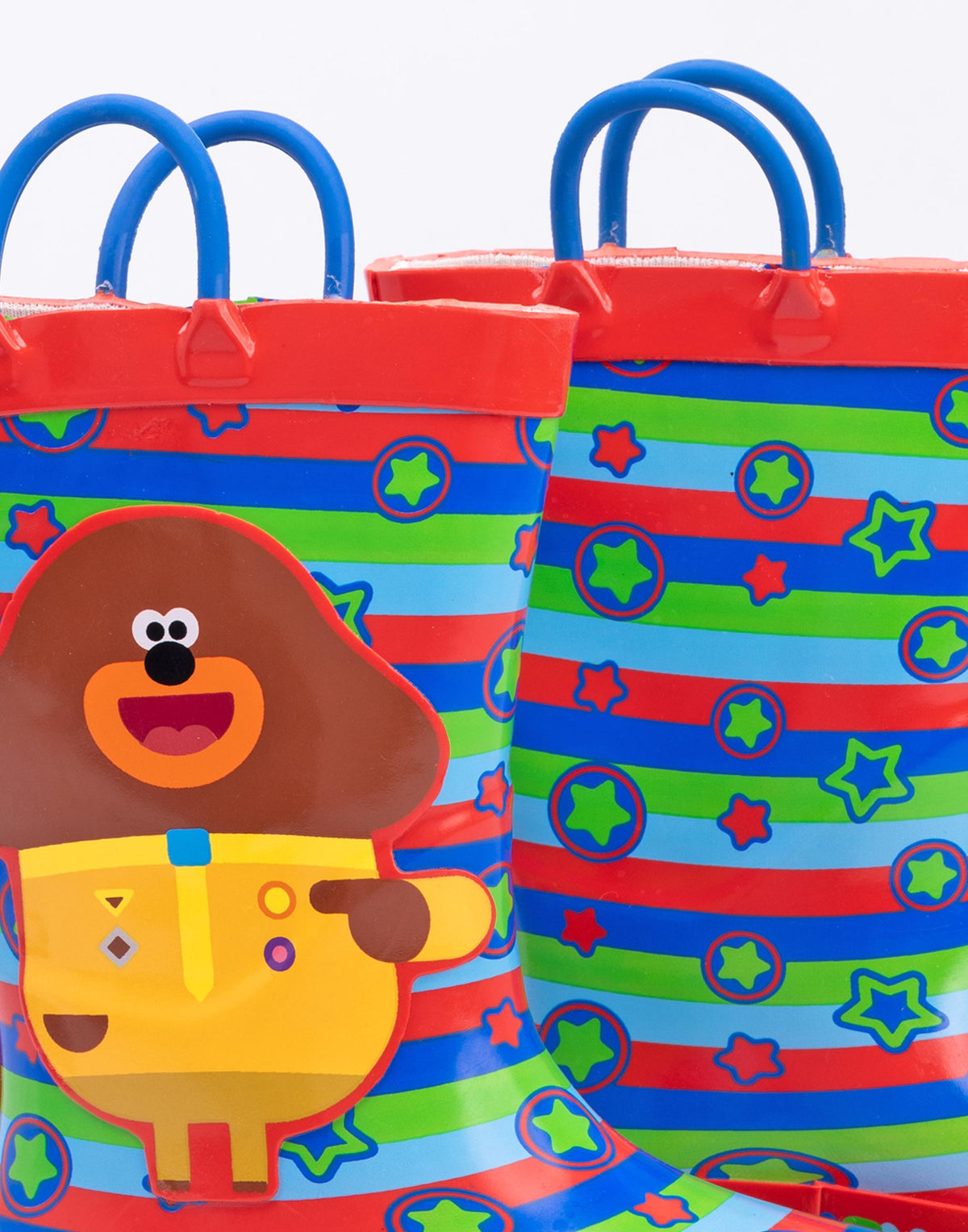 Hey Duggee Wellington Boots with Handles | Boys Red | Official Merch