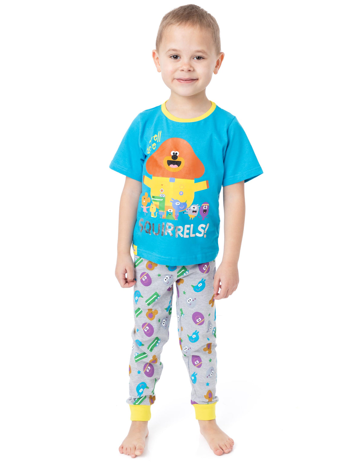 Hey Duggee Short Sleeve Long Leg Pyjama Set | Boys Blue | Official Merch