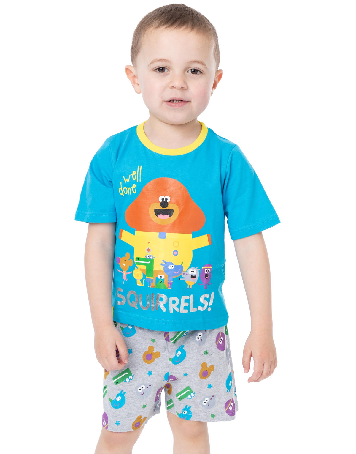 Hey Duggee Short Sleeve Short Leg Pyjama Set | Boys Blue | Official Merch