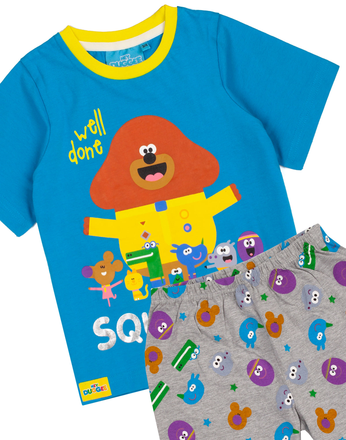 Hey Duggee Short Sleeve Short Leg Pyjama Set | Boys Blue | Official Merch