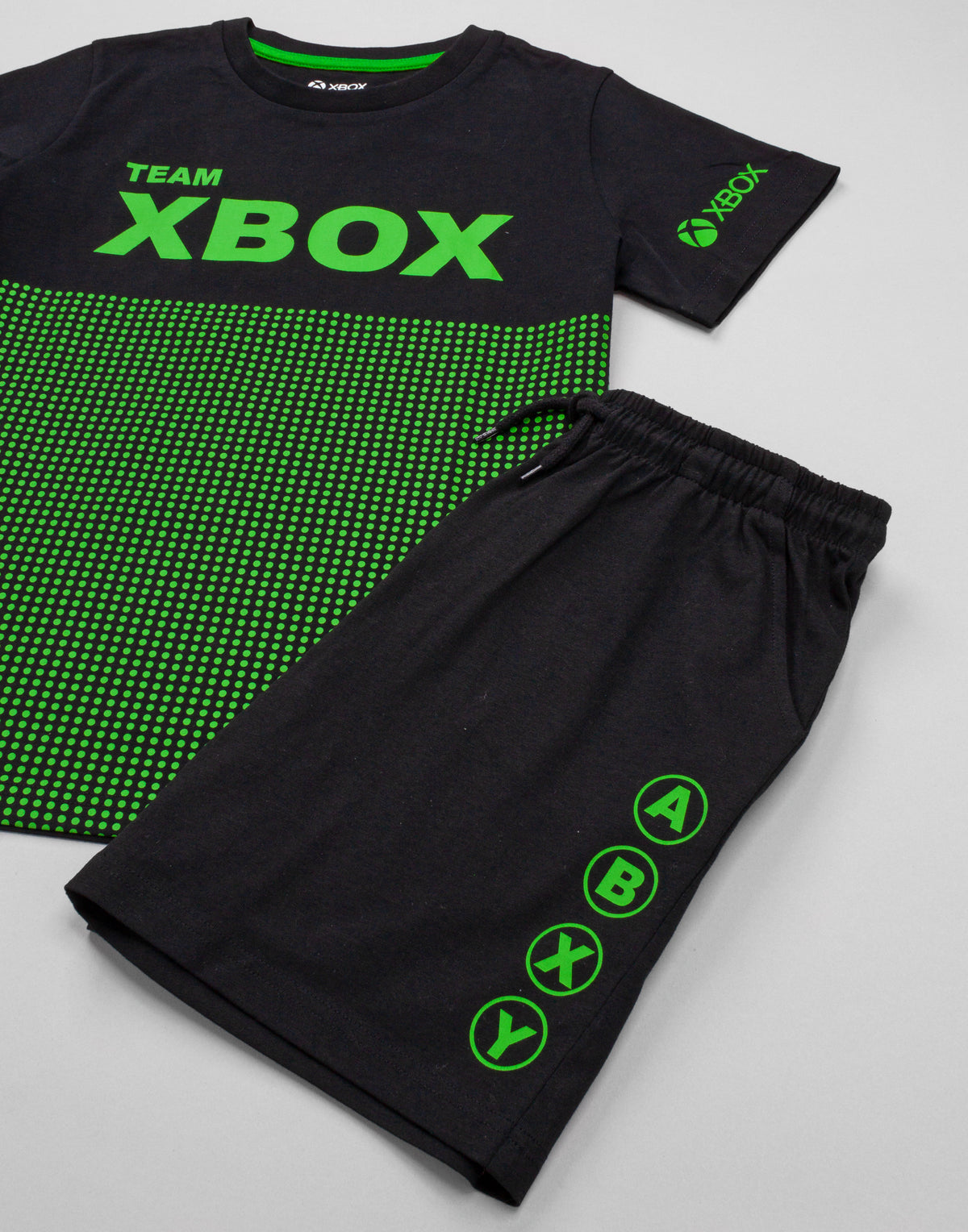 Xbox Short Sleeve Short Leg Pyjama Set | Boys Black | Official Merch