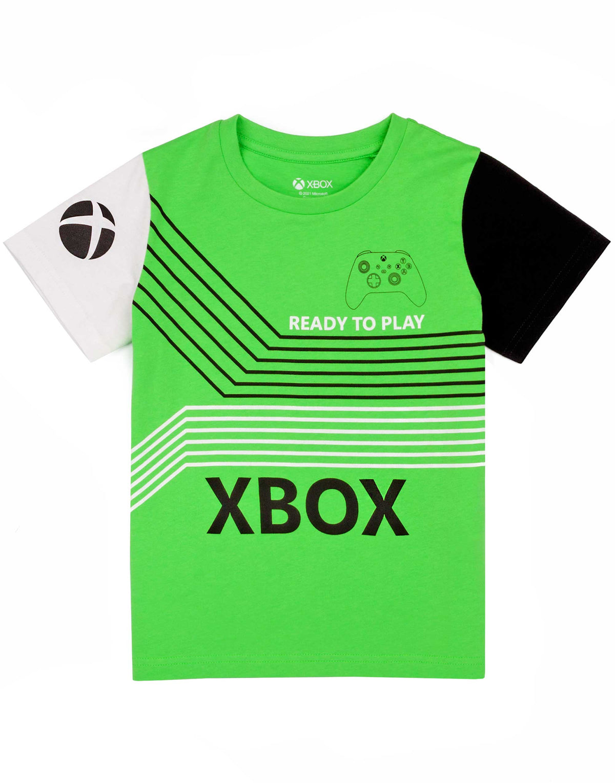 Xbox Short Sleeve Short Leg Pyjama Set | Boys Green | Official Merch