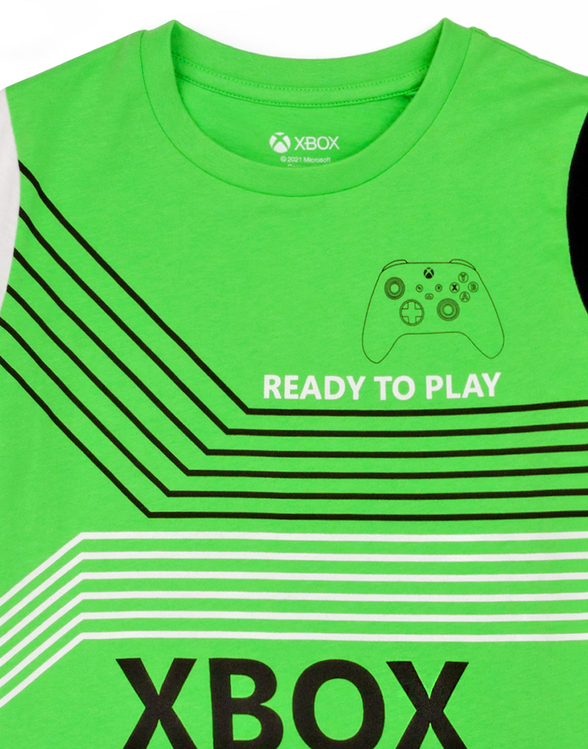 Xbox Short Sleeve Short Leg Pyjama Set | Boys Green | Official Merch