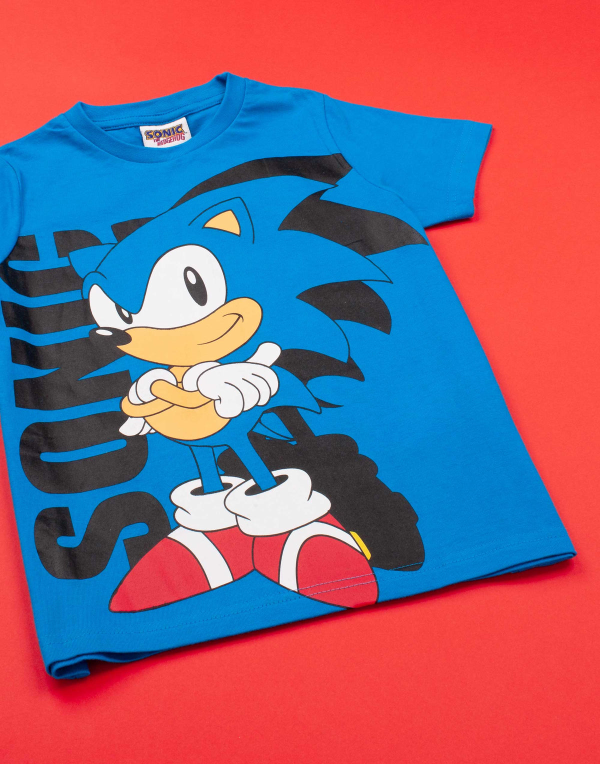 Sonic the Hedgehog Short Sleeved T-Shirt | Boys Blue | Official Merch