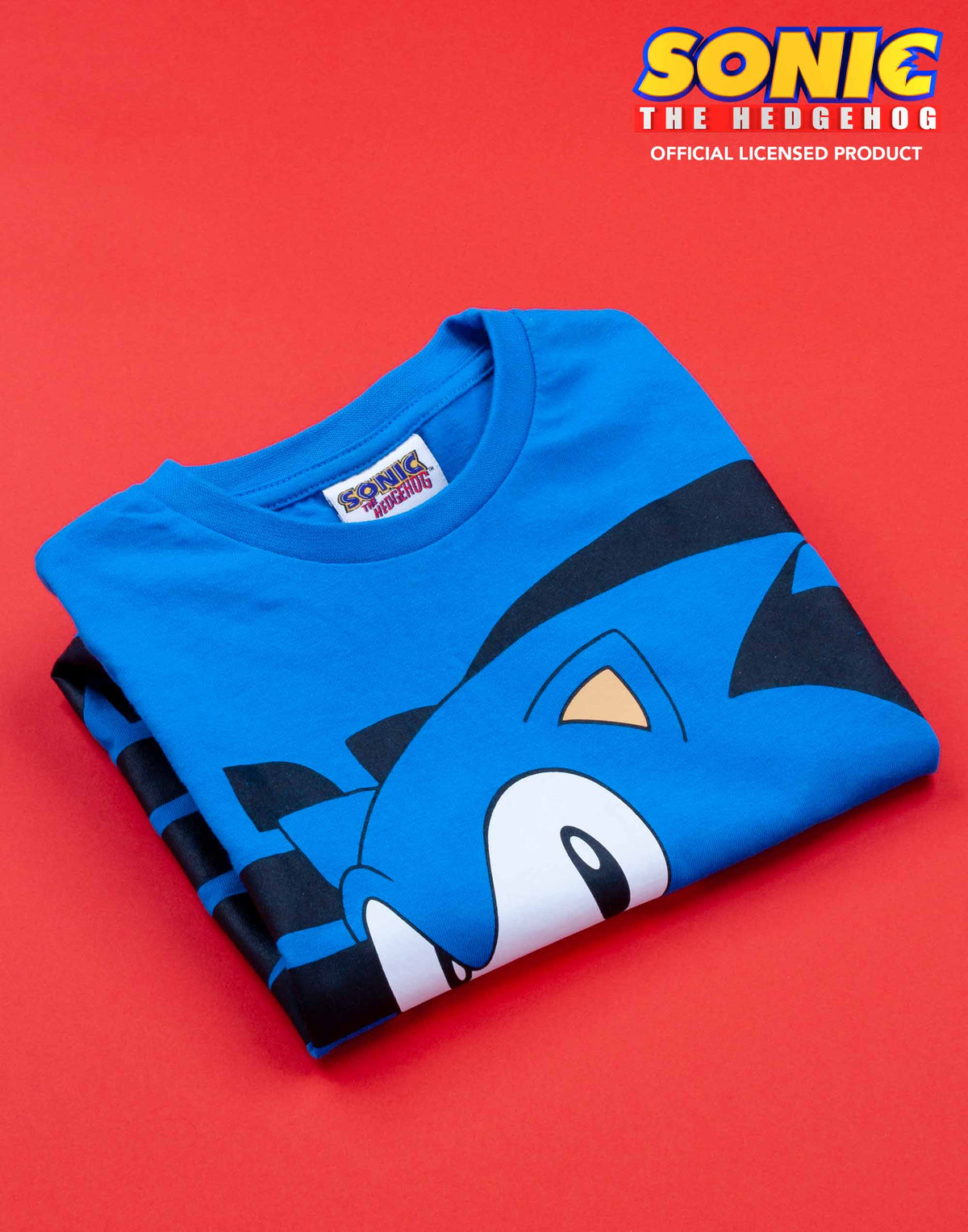 Sonic the Hedgehog Short Sleeved T-Shirt | Boys Blue | Official Merch