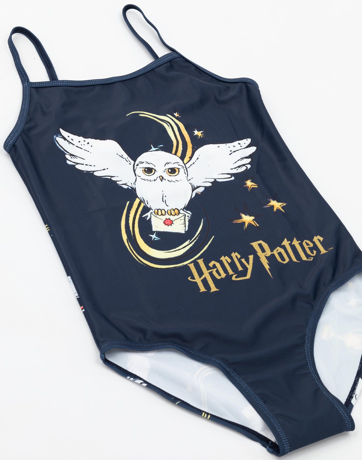 Harry Potter 1 Piece Swimming Costume | Girls Navy | Official Merch