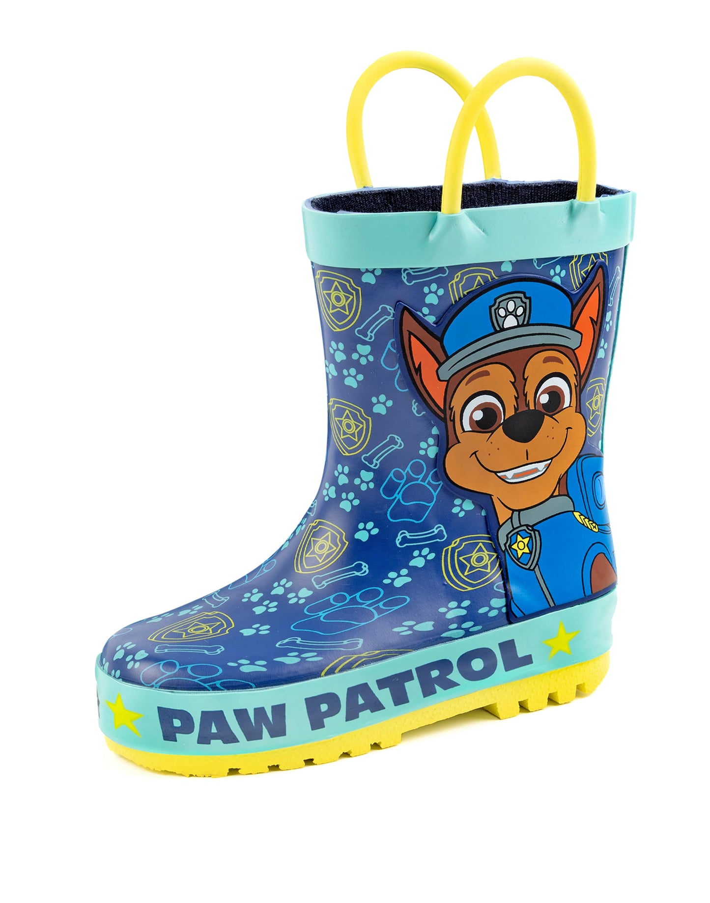 Paw Patrol Wellington Boots with Handles | Boys Blue | Official Merch