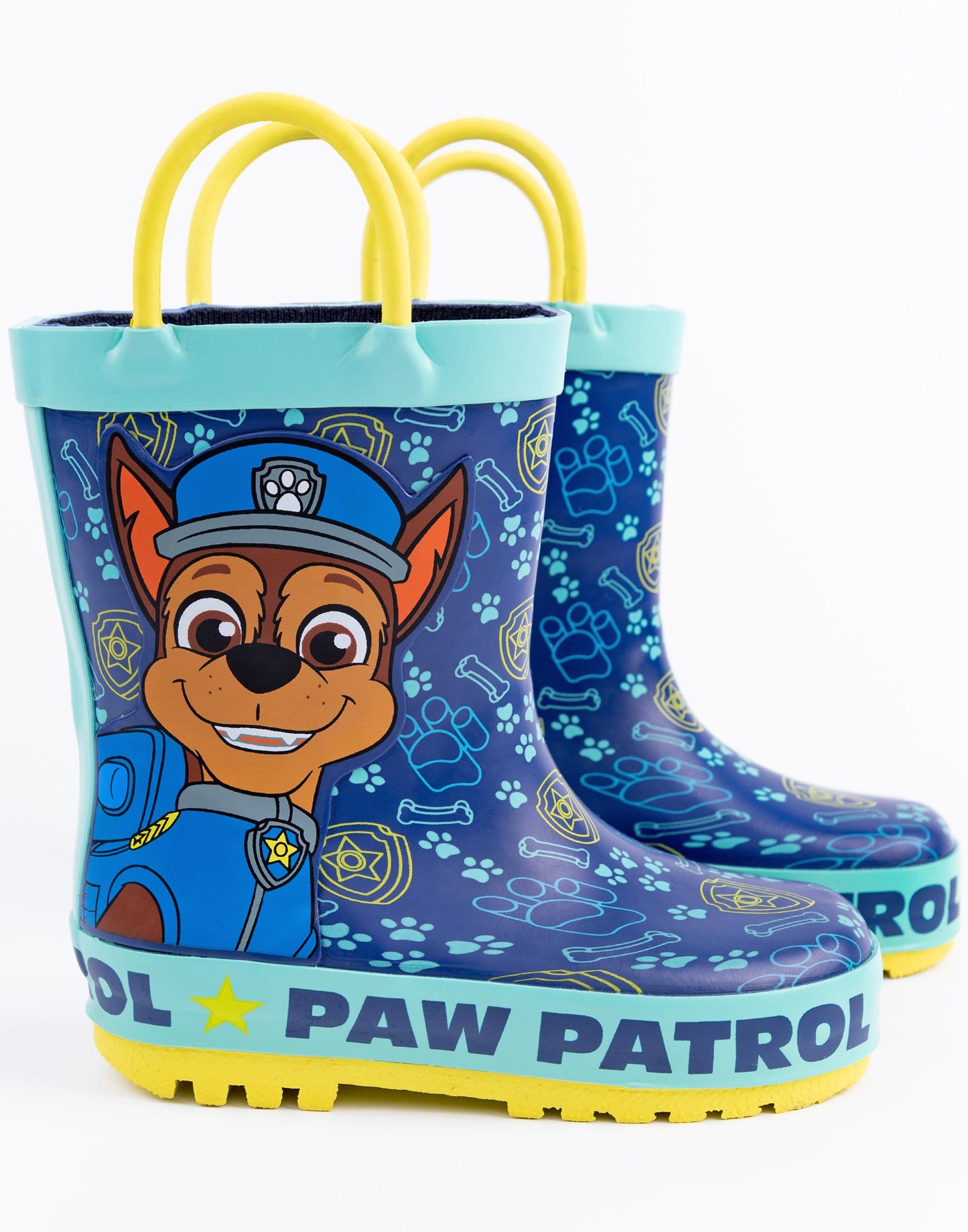 Paw Patrol Wellington Boots with Handles | Boys Blue | Official Merch