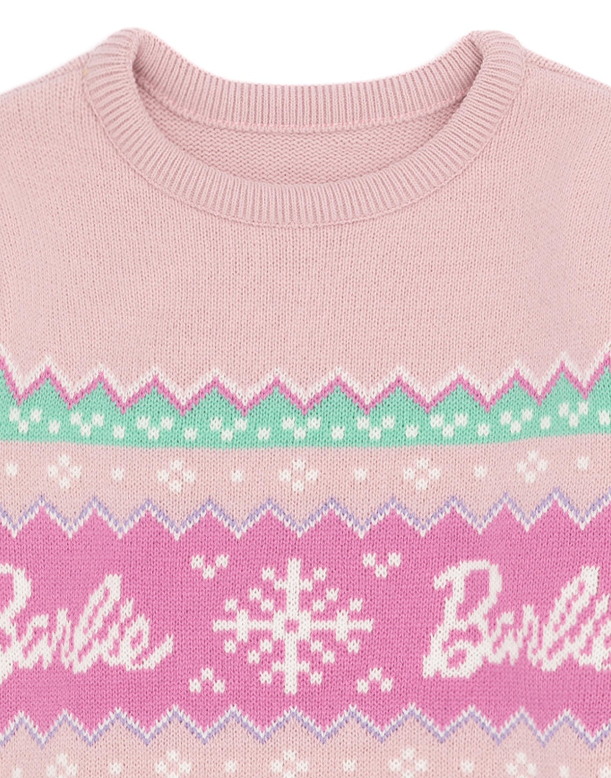 Barbie Christmas Jumper | Girls Pink | Official Merch