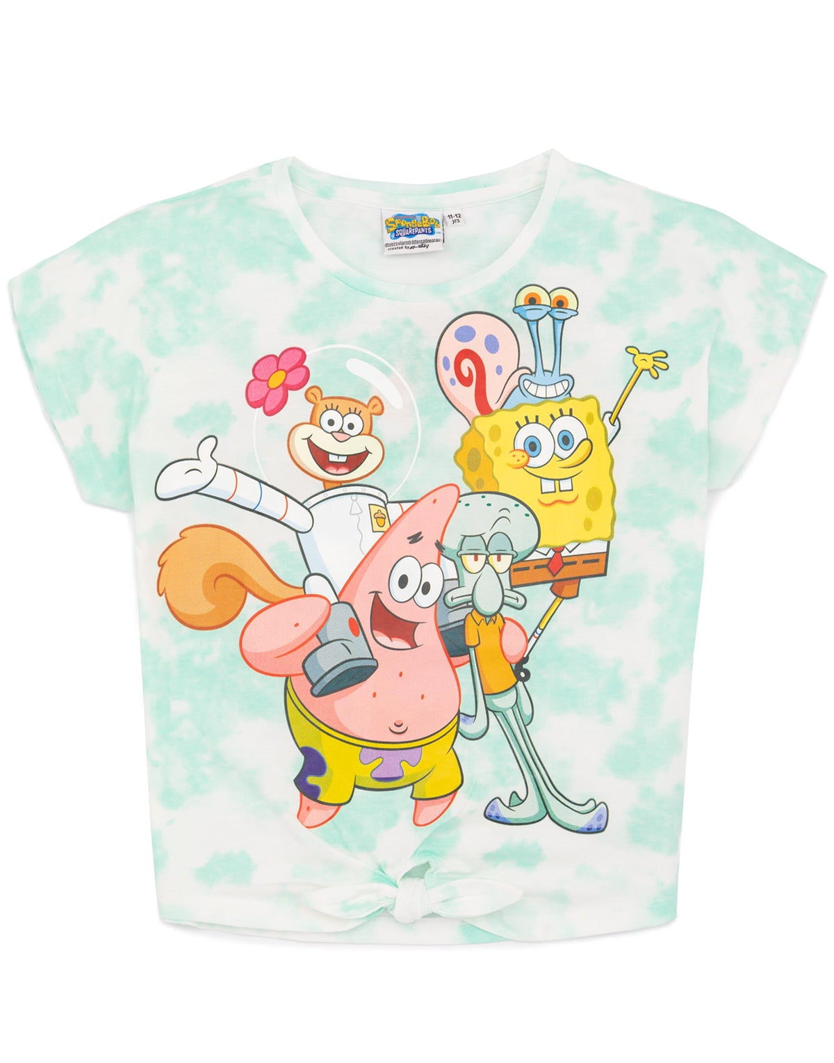 SpongeBob SquarePants Short Sleeved T-Shirt | Girls Blue | Official Merch