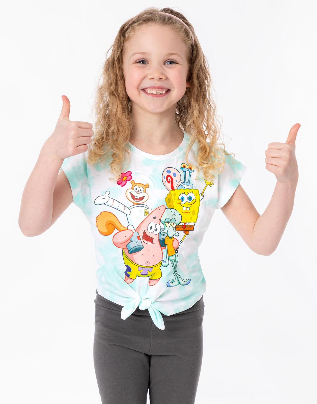 SpongeBob SquarePants Short Sleeved T-Shirt | Girls Blue | Official Merch