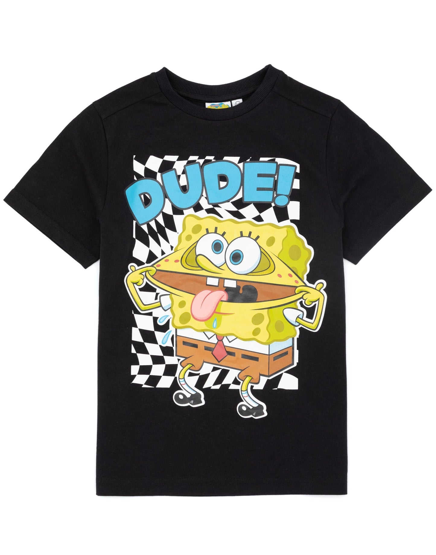 SpongeBob SquarePants Short Sleeved T-Shirt | Boys Black | Official Merch