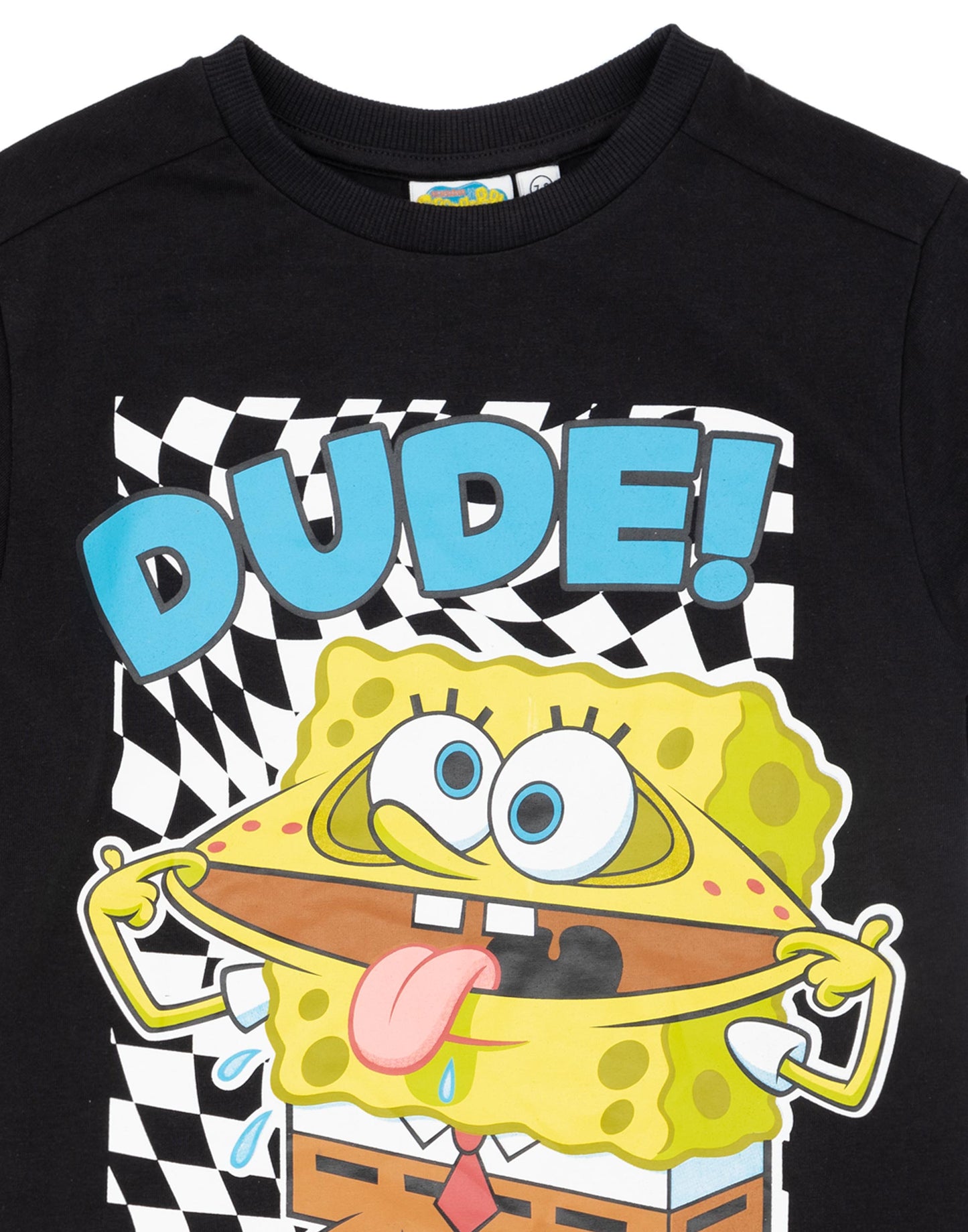 SpongeBob SquarePants Short Sleeved T-Shirt | Boys Black | Official Merch