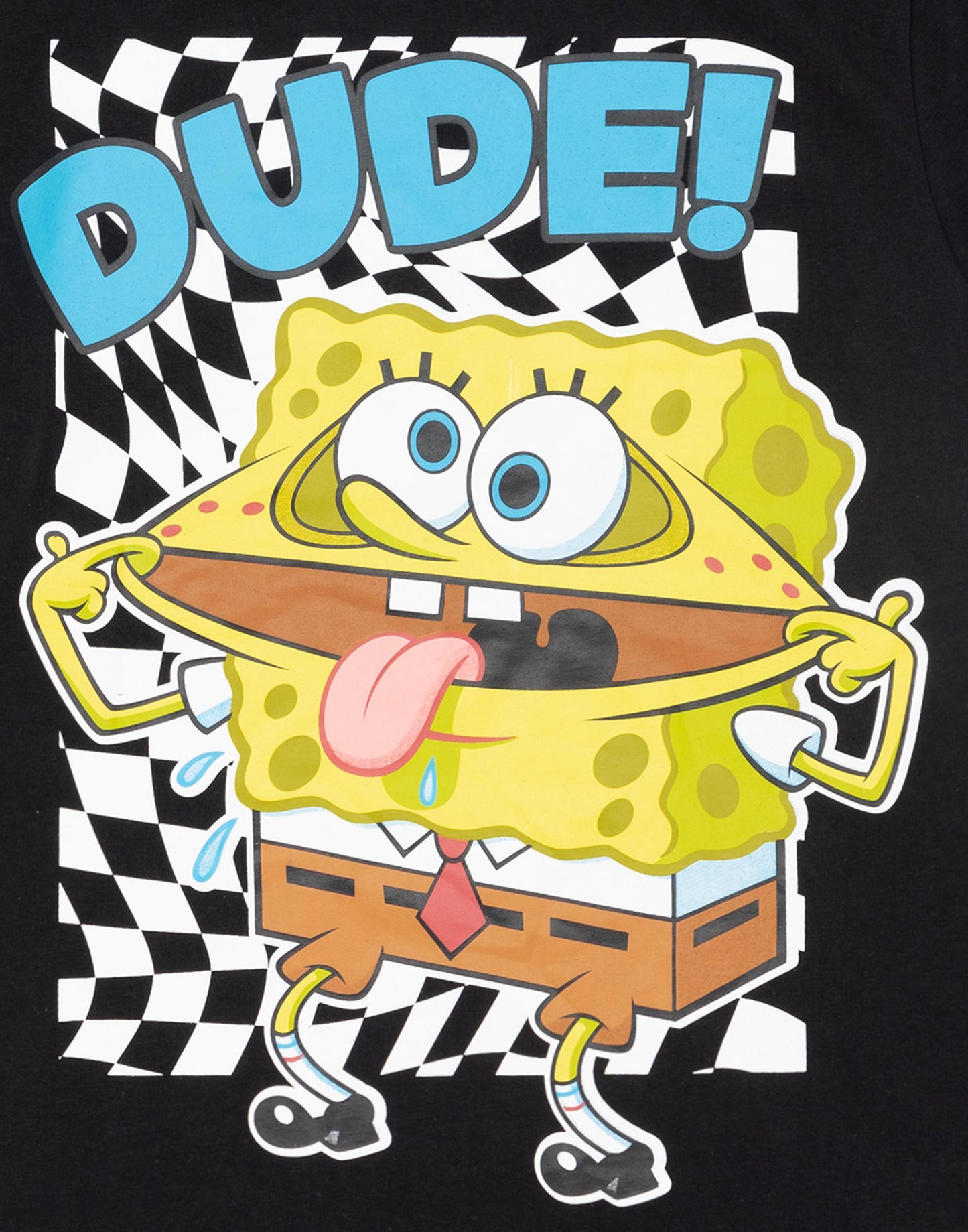 SpongeBob SquarePants Short Sleeved T-Shirt | Boys Black | Official Merch