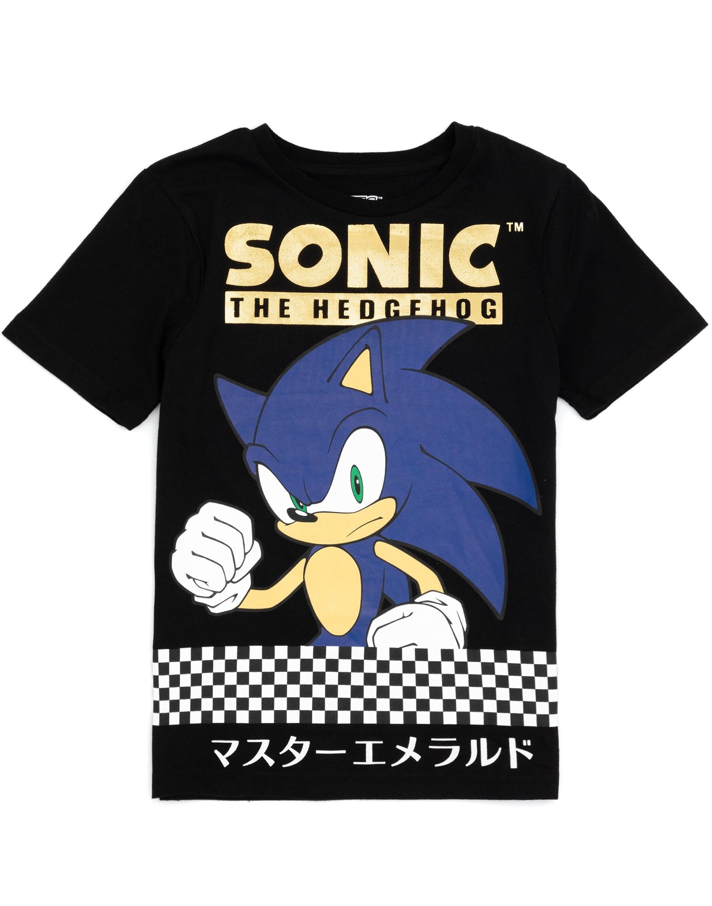 Sonic the Hedgehog Short Sleeved T-Shirt | Boys Black | Official Merch