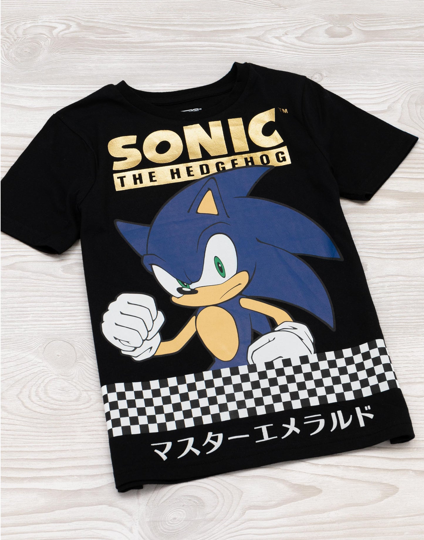 Sonic the Hedgehog Short Sleeved T-Shirt | Boys Black | Official Merch