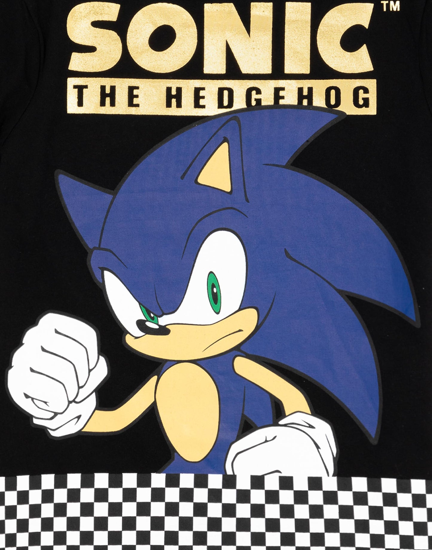 Sonic the Hedgehog Short Sleeved T-Shirt | Boys Black | Official Merch
