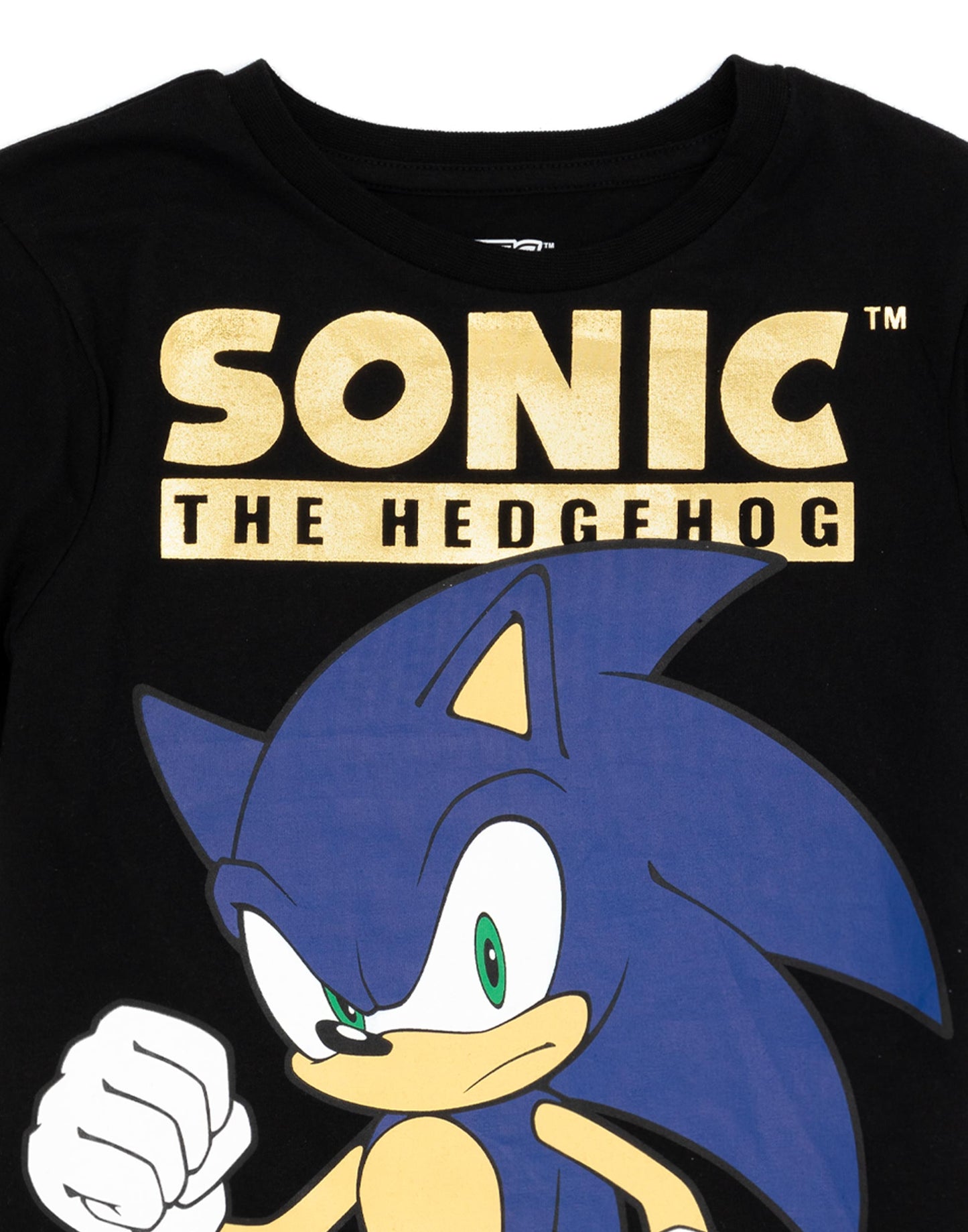 Sonic the Hedgehog Short Sleeved T-Shirt | Boys Black | Official Merch