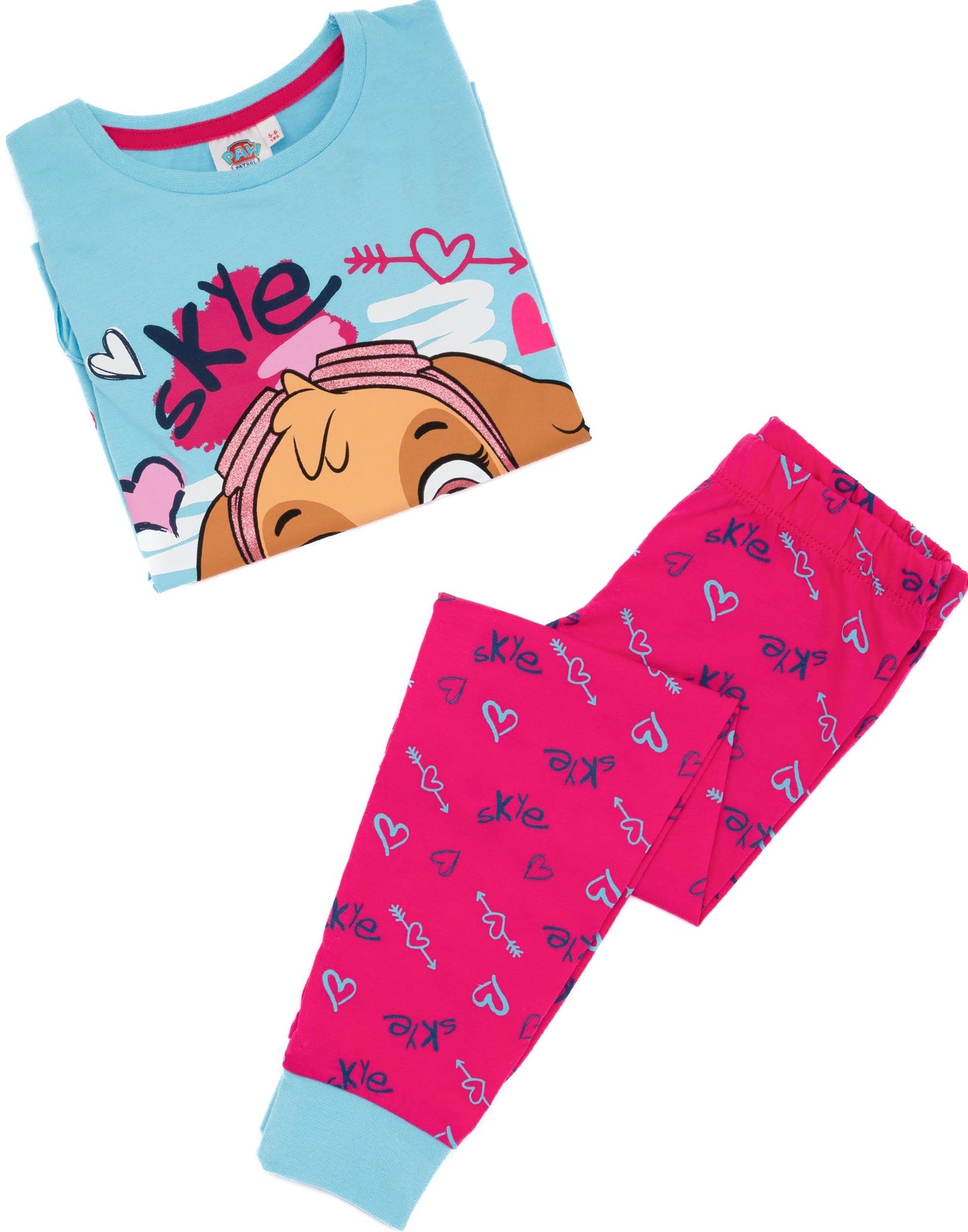 Paw Patrol Long Sleeve Long Leg Pyjama Set | Girls Blue | Official Merch