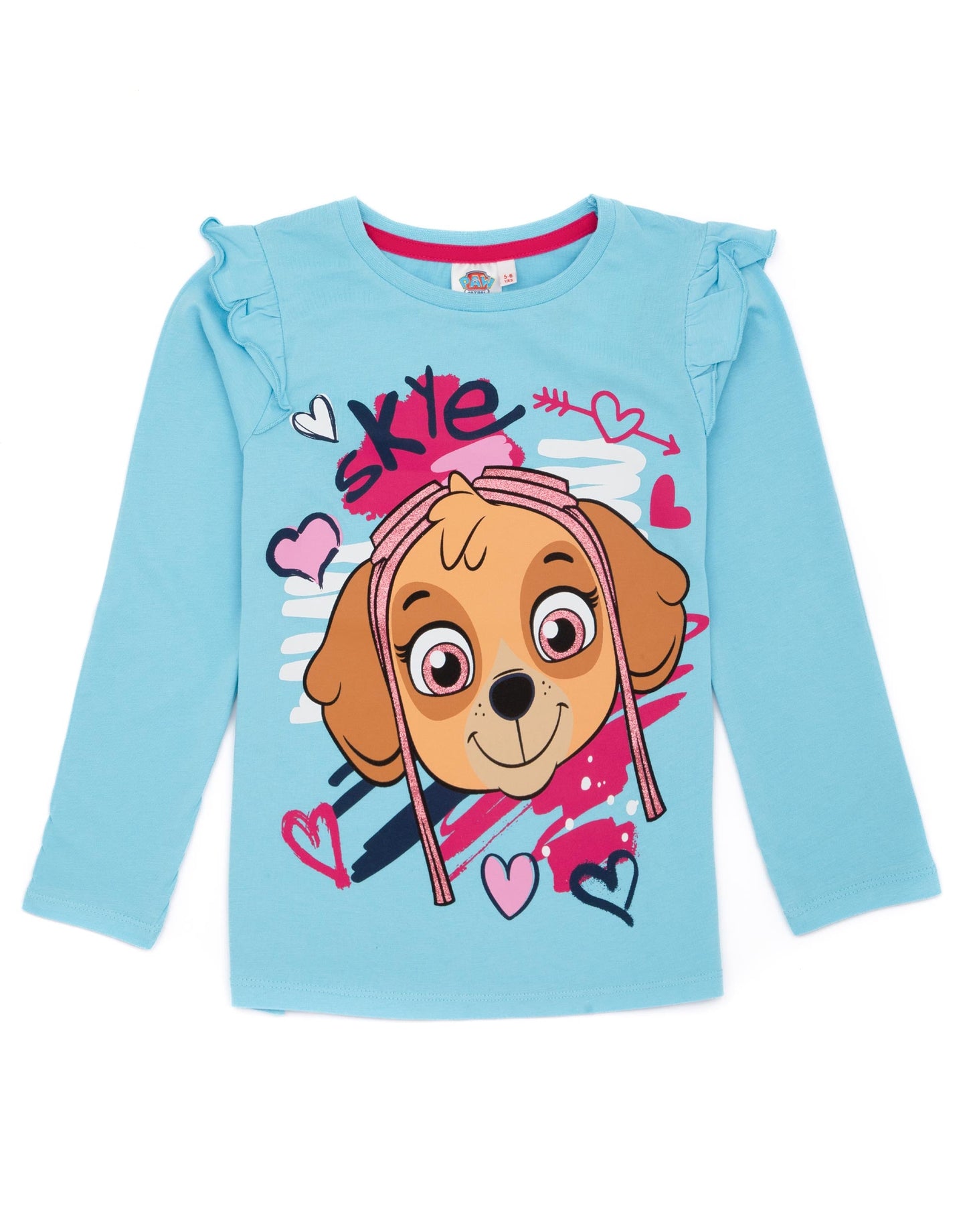 Paw Patrol Long Sleeve Long Leg Pyjama Set | Girls Blue | Official Merch