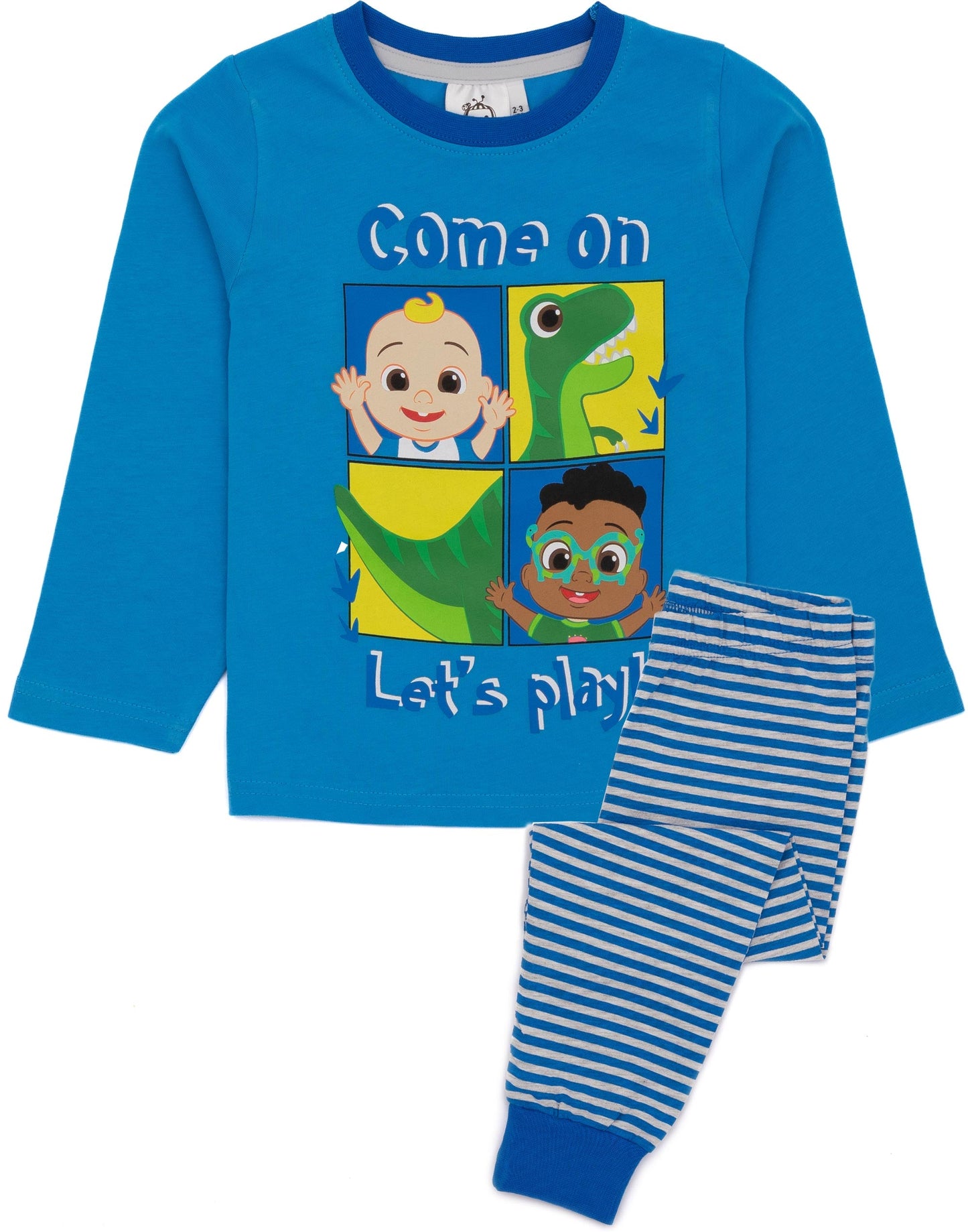 Cocomelon Long Sleeve Long Leg Pyjama Set | Boys Blue | Official Merch
