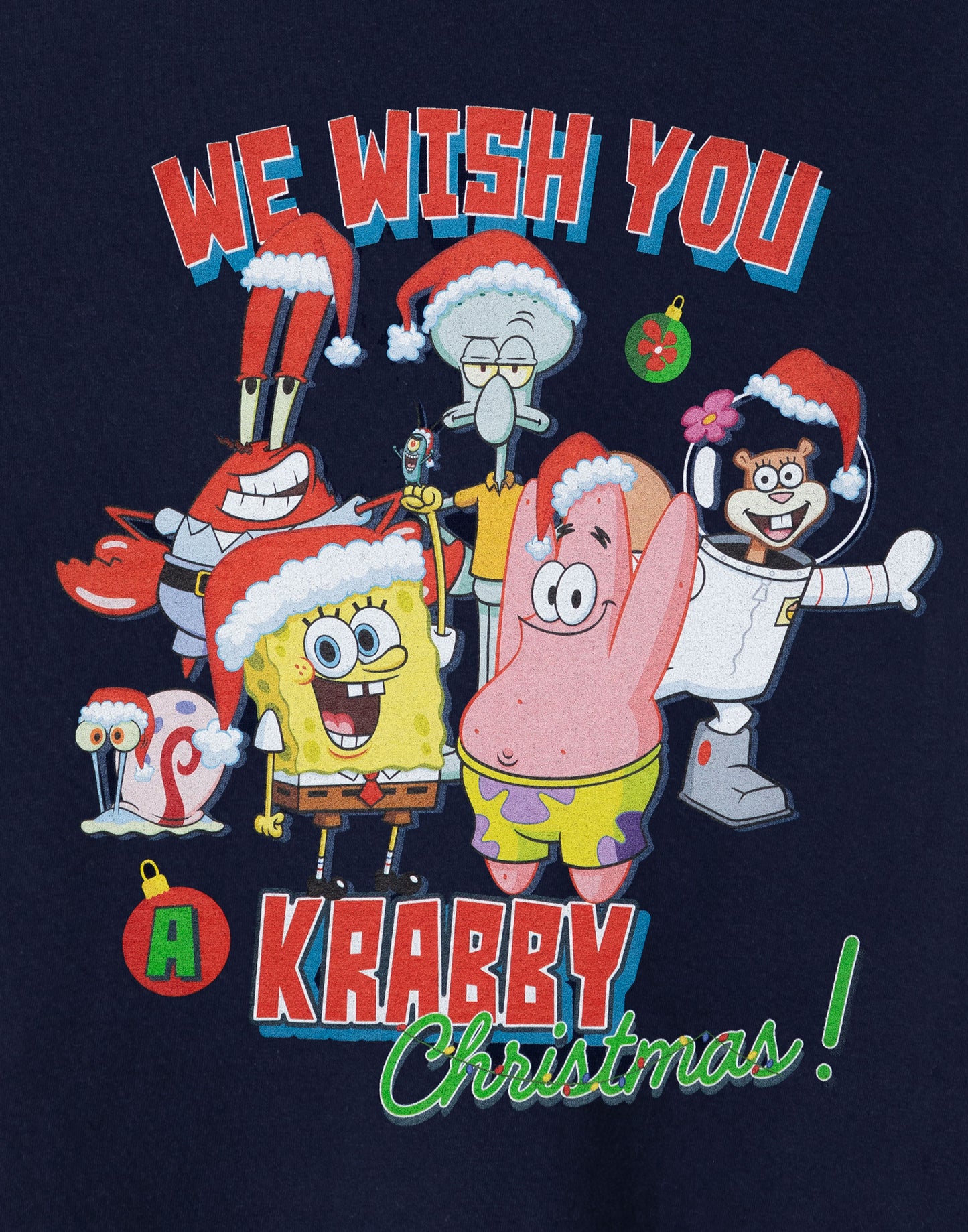 SpongeBob SquarePants Short Sleeved T-Shirt | Unisex Kids Navy | Official Merch
