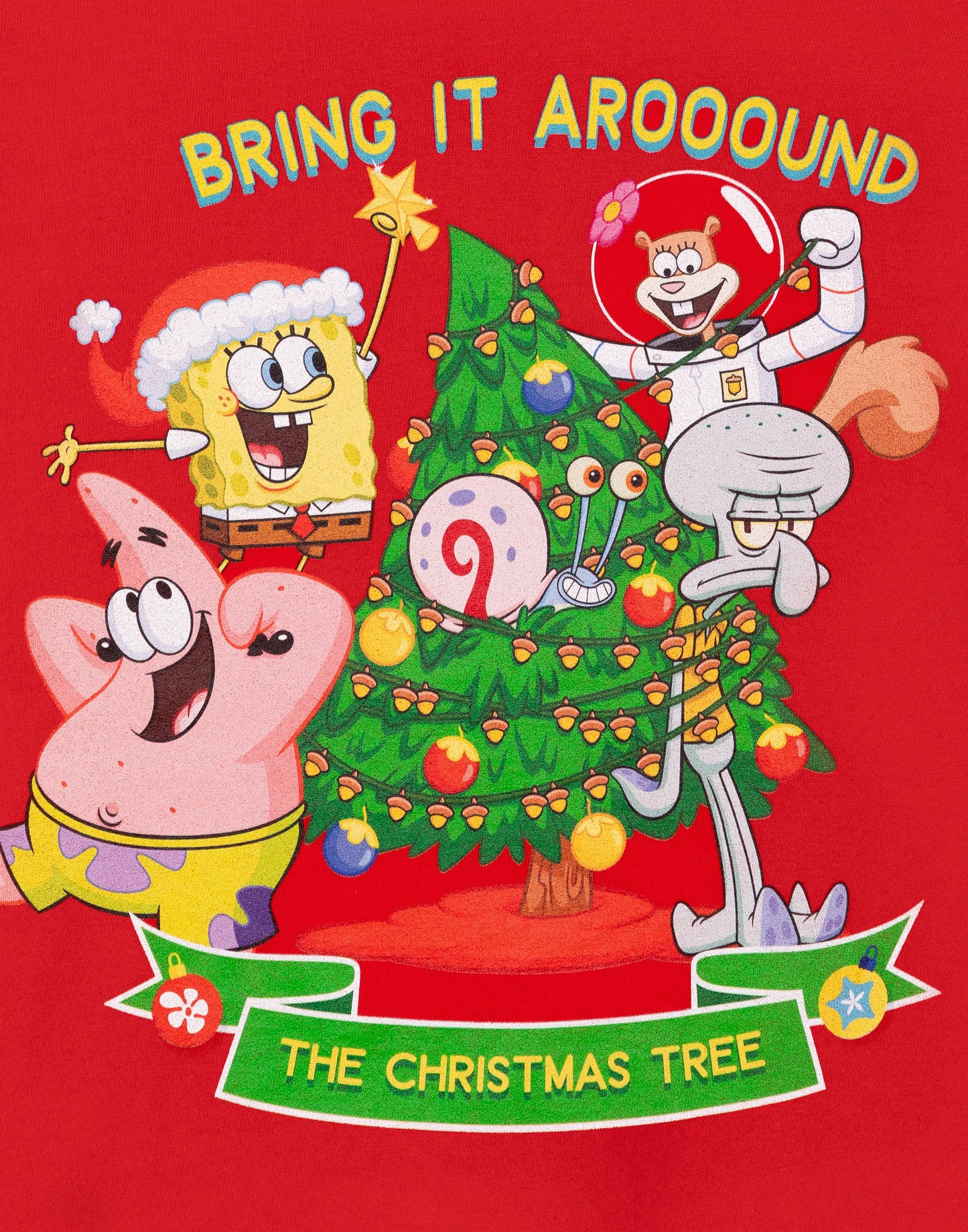SpongeBob SquarePants Short Sleeved T-Shirt | Unisex Kids Red | Official Merch