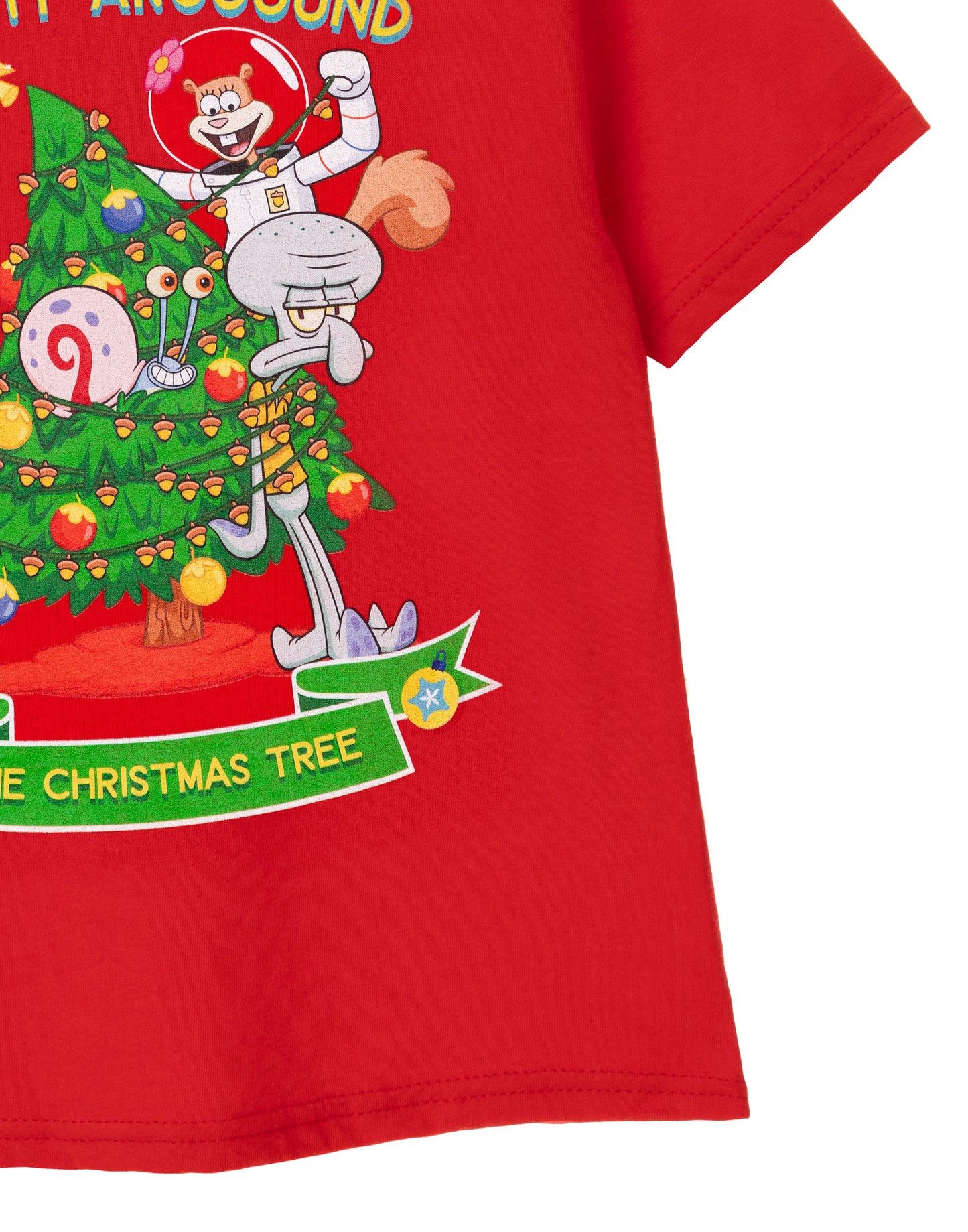 SpongeBob SquarePants Short Sleeved T-Shirt | Unisex Kids Red | Official Merch
