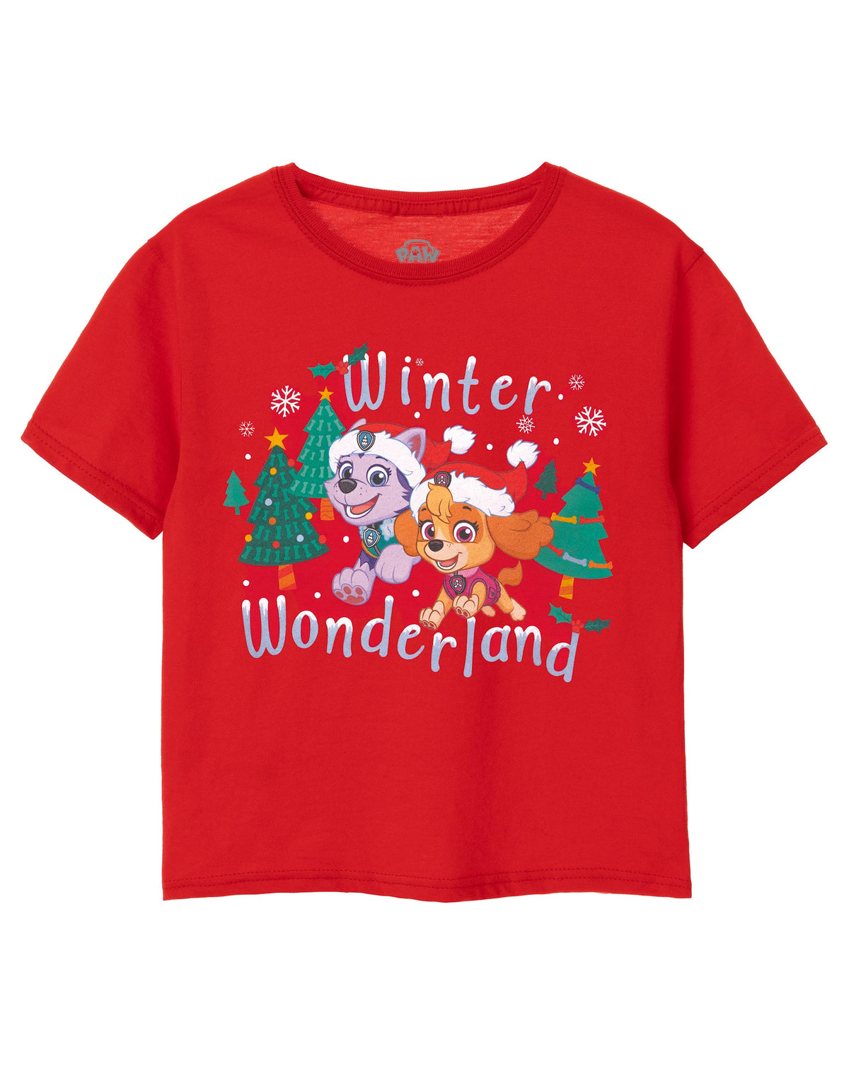 Paw Patrol Short Sleeved T-Shirt | Girls Red | Official Merch