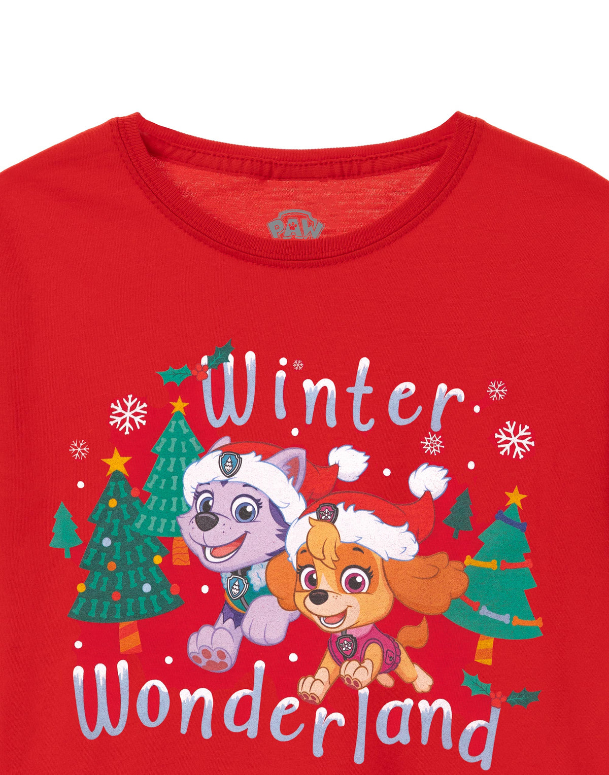 Paw Patrol Short Sleeved T-Shirt | Girls Red | Official Merch