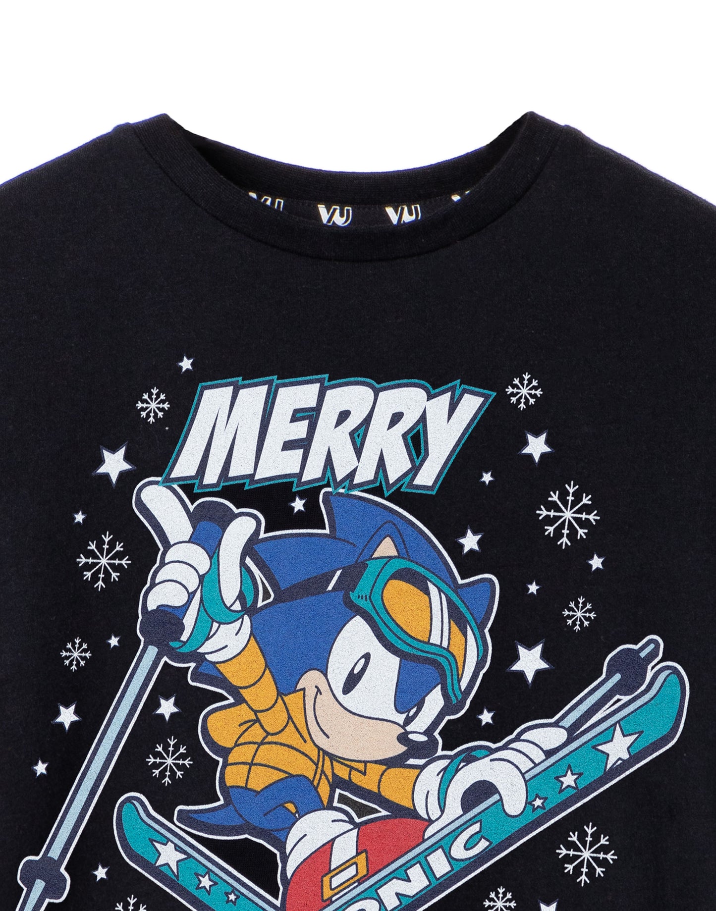 Sonic the Hedgehog Short Sleeved T-Shirt | Boys Black | Official Merch