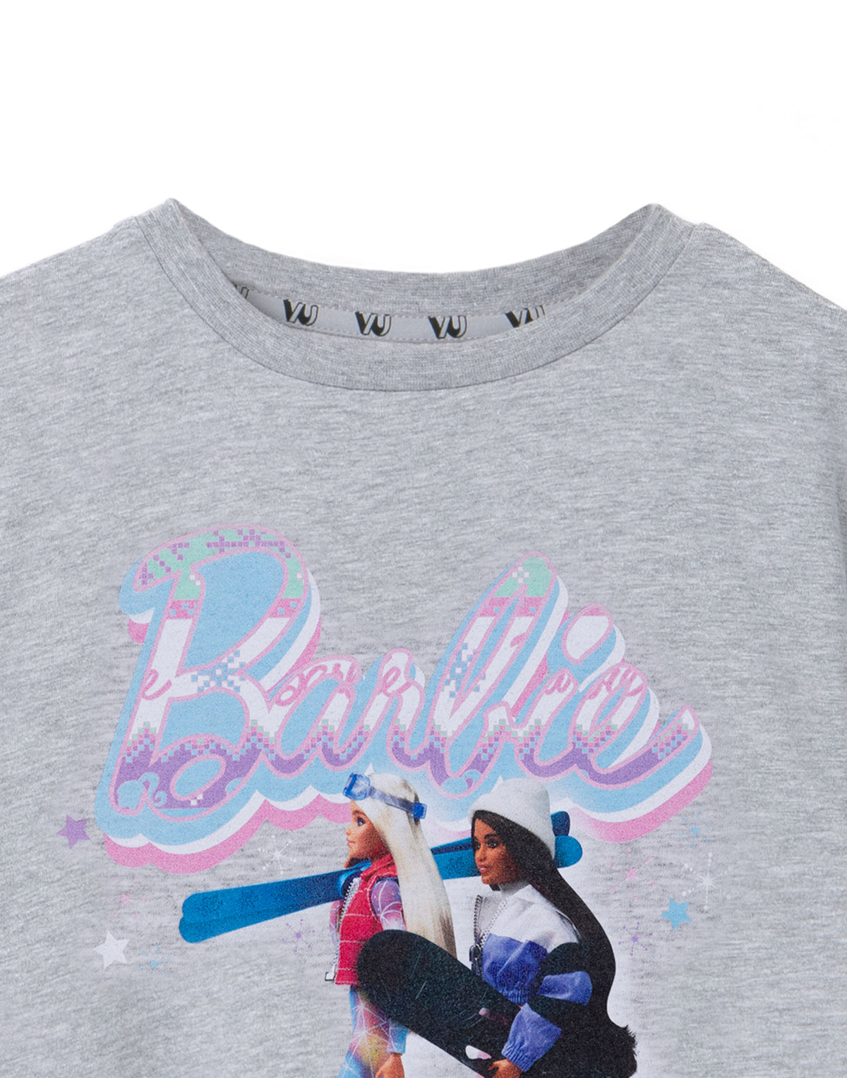 Barbie Short Sleeved T-Shirt | Girls Grey Marl | Official Merch