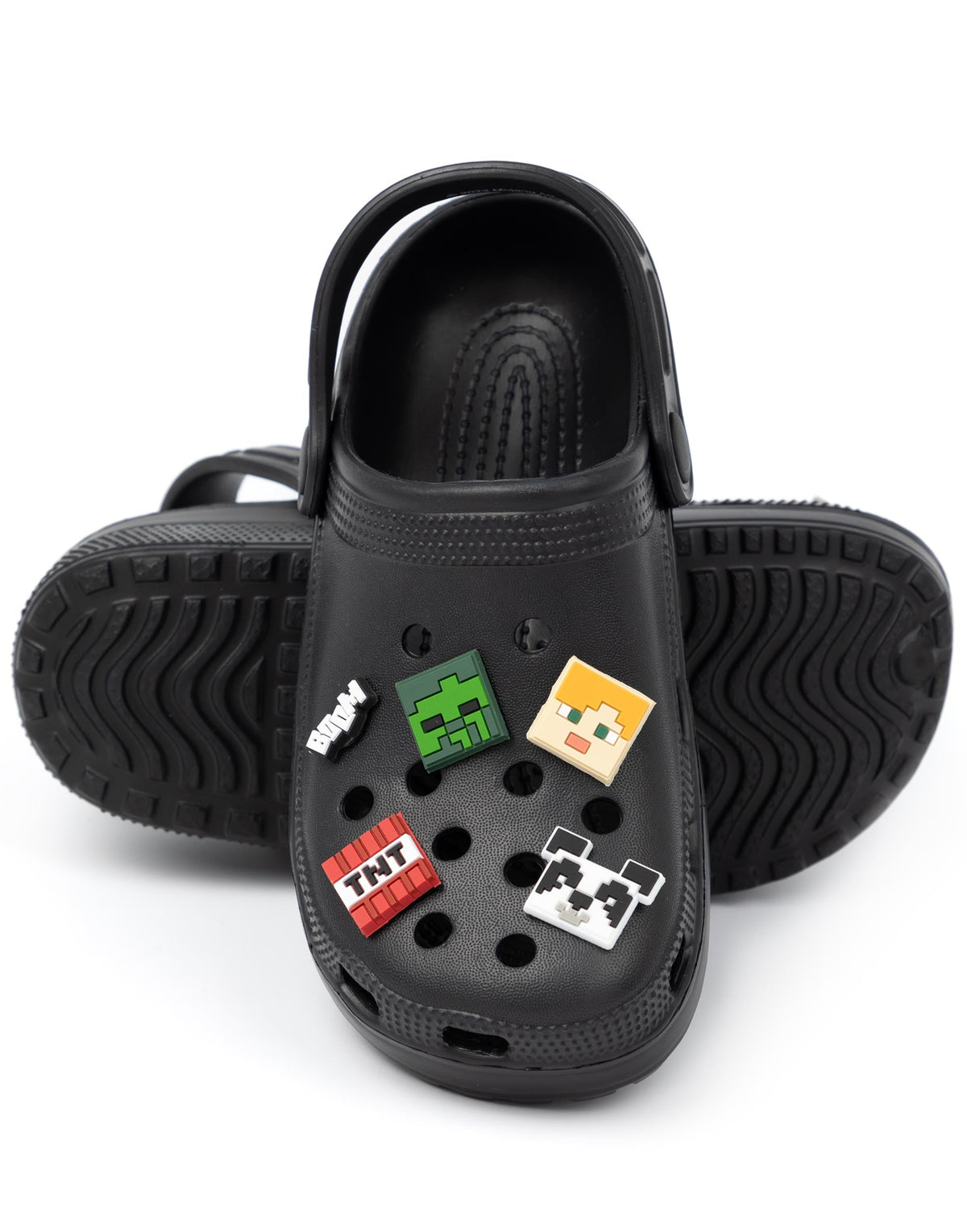 Minecraft Clogs | Unisex Kids Black Gaming | Official Merch