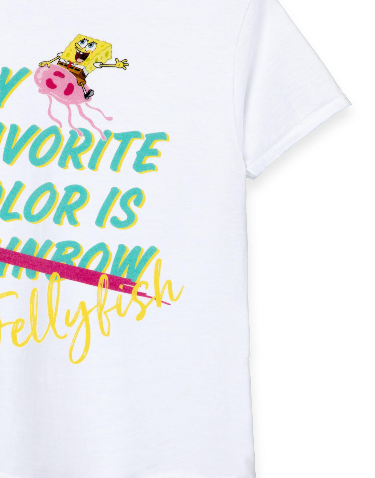 SpongeBob SquarePants Short Sleeved T-Shirt | Girls White | Official Merch